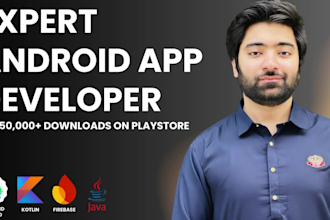 develop kotlin and java android app using android studio