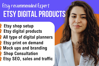 do etsy shop setup etsy digital products etsy digital planner etsy SEO