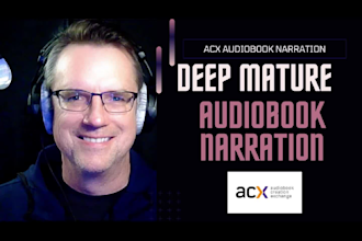 do a deep mature acx non fiction audiobook narration