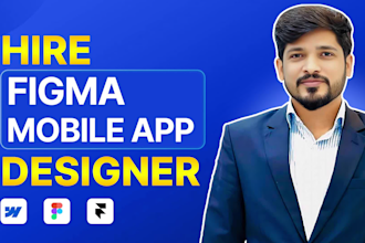 do mobile app design, app screenshots, and figma app design