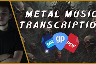 transcribe any metal song