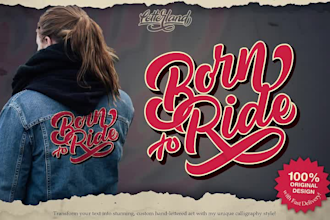 do typography hand lettering tshirt design for business