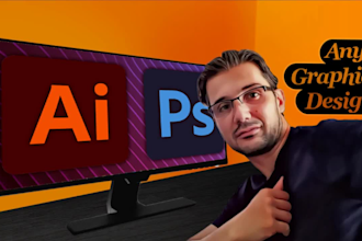 do any graphic project, expert in vector and raster  graphics
