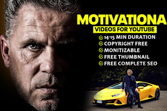 create monetizable motivational videos for youtube