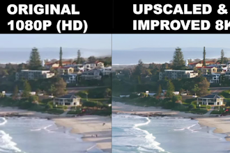 enhance denoise and upscale your video up to 4k or 8k
