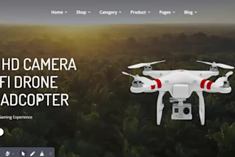 design drone camera shopify cctv camera store home security accessories website
