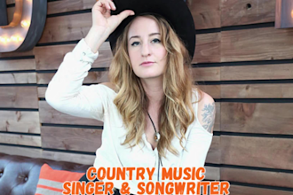 compose cinematic folk and country songs as a female vocalist