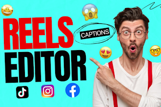 edit instagram reels, tiktoks and youtube shorts just like alex hormozi