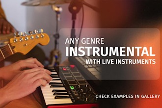 make or remake instrumental of any song of any genre with live instruments