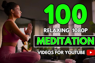 create youtube channel 100x3 hour relaxing meditation music videos