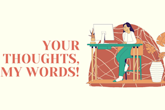 write high quality and SEO friendly articles and blog posts
