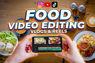 do trending food reel, food recipe and cooking reel editing