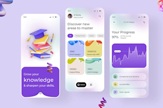 design premium mobile app UI for ios and android