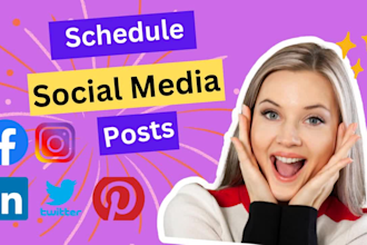 publish schedule posts on all social media accounts