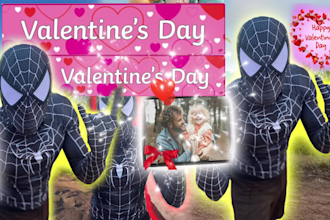 wish birthday or valentines love video with spiderman  song