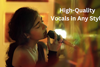 be your professional female singer vocalist