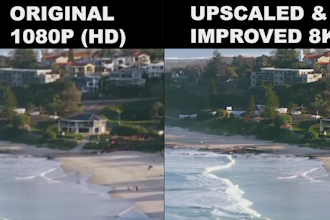 enhance, upscale videos to higher resolution using ai engine