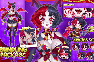 create custom live2d vtuber model and rigging for your debut