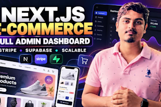 build a scalable nextjs ecommerce website with stripe and supabase