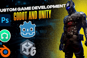 do custom unity and godot game development services