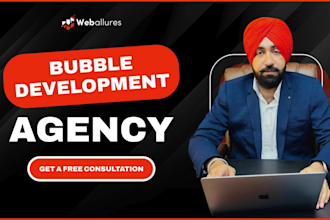 bubble io mvp, bubble saas, bubble website, bubble developer create app