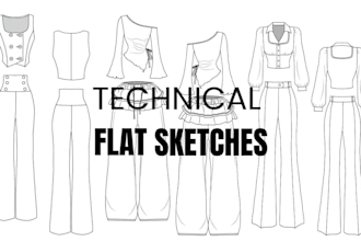 do fashion flat sketches
