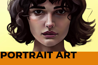 draw a beautiful portrait art for you