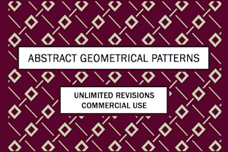 create custom digital geometric pattern for textile and wallpaper