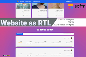 edit softr site orientation from ltr to rtl