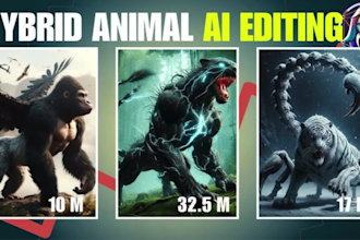 do viral ai hybrid animal fusion animation ai fusion vidoes tiktok youtube reels