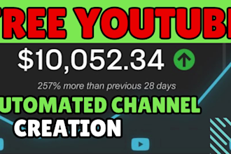 do free youtube automated cash cow channel setup for you