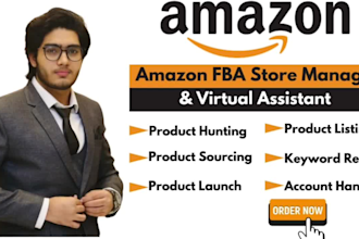 your expert amazon seller central virtual assistant, amazon fba private lable VA