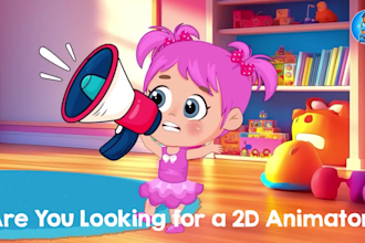 create unique 2d animation nursery rhymes video animation for kids yt channel