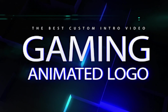 create custom gaming animated logo intro video