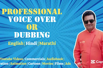 dub in hindi, english, marathi for films, ads, cartoons, etc