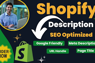 write epic shopify product description with shopify SEO title