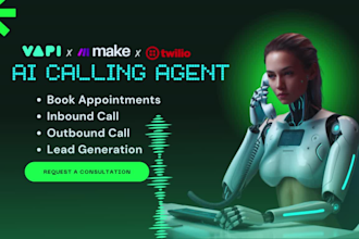 make an ai voice caller agent and appointment setter using vapi ai or retell ai