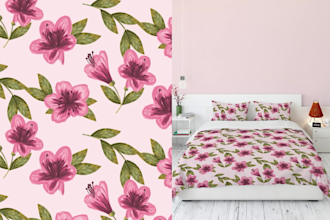 design stunning seamless patterns for textiles, fabric prints