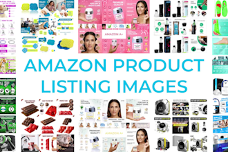 design professional amazon product listing images that sell, banners