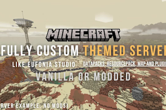 create a custom themed minecraft server or world
