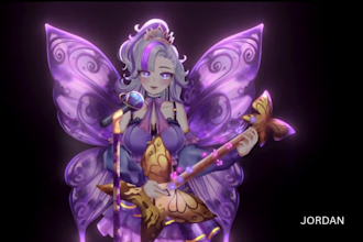 design and rig live2d and 3d vtuber model vtube studio vseeface smooth physics