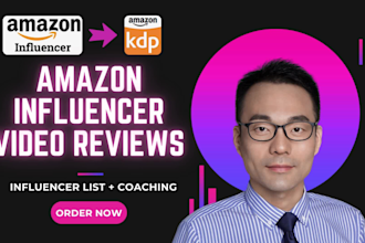 find top amazon influencers to promote your KDP book with video reviews