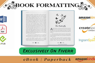 do book formatting for print and kindle ebook, kdp, ingramspark, lulu and cover