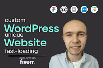 develop professional wordpress website with responsive web design for you
