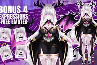 design and rig pro vtuber character in live2d, for vtuber model