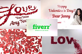 do a rose petals greeting video for valentine day or any occasion