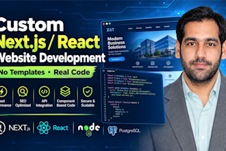 build a fast modern nextjs website with react and SEO