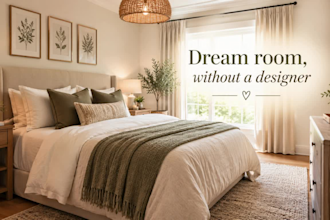 create an interior design mood board with shopping list