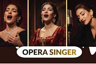 be your opera singer for your song, films or personal use