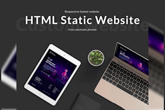 build HTML static website for you
